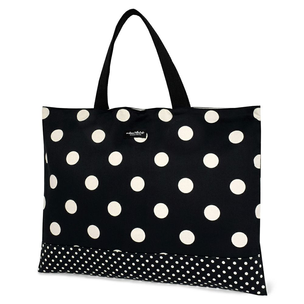 decor PolkaDot　レッスンバッグ　リバーシブルpolka dot (twill・black)_1