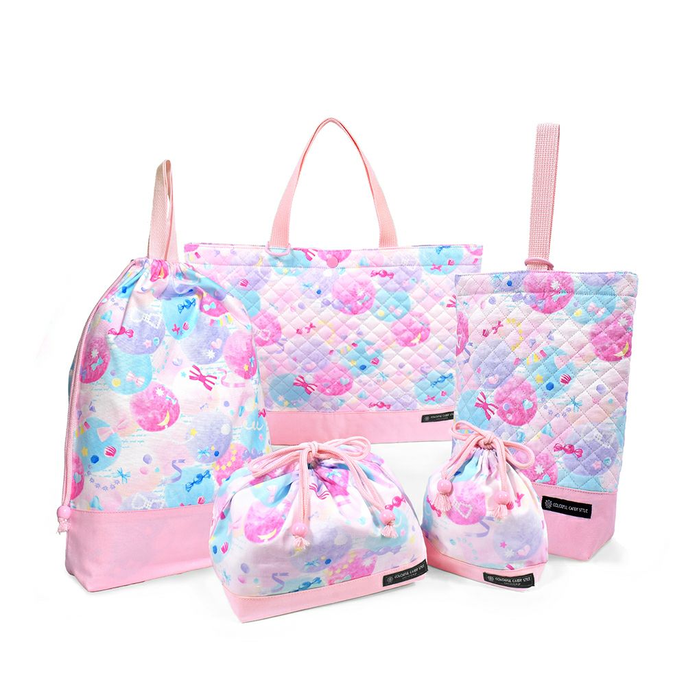 入園入学セット キルティング ふわふわキュートなキャンディポップ ピンク 入園入学セット 公式ストア Colorful Candy Style
