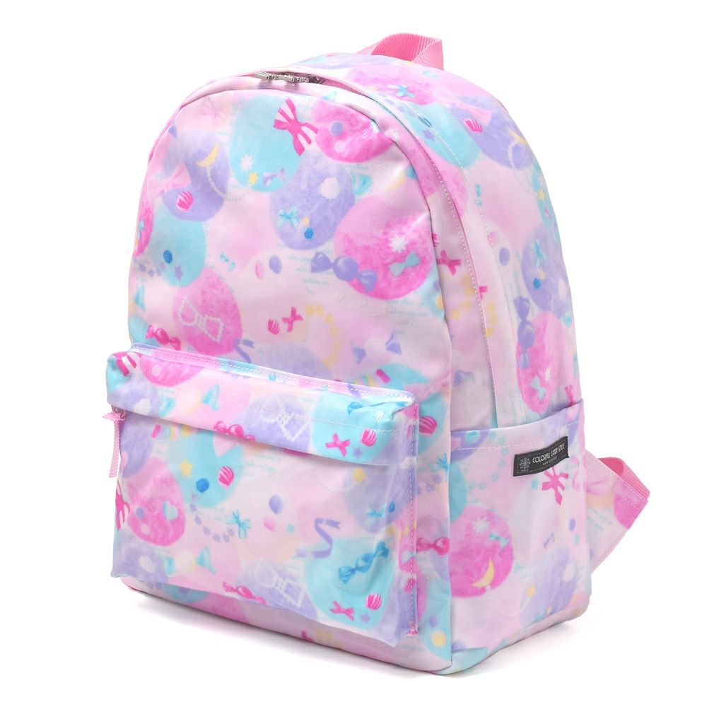 リュックサック(チェストベルト付き)　ふわふわキュートなキャンディポップ_1