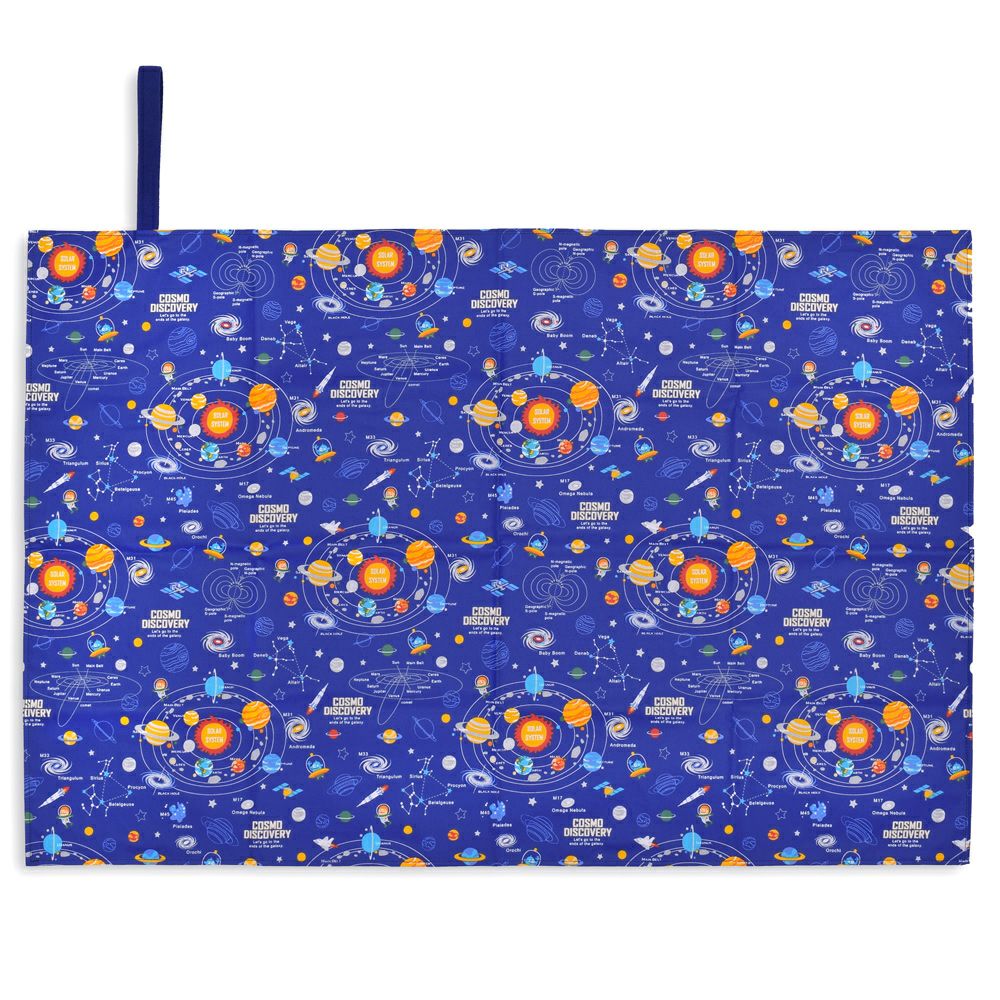 レジャーシート　太陽系惑星とコスモプラネタリウム(スケアー地・ロイヤルブルー)_1