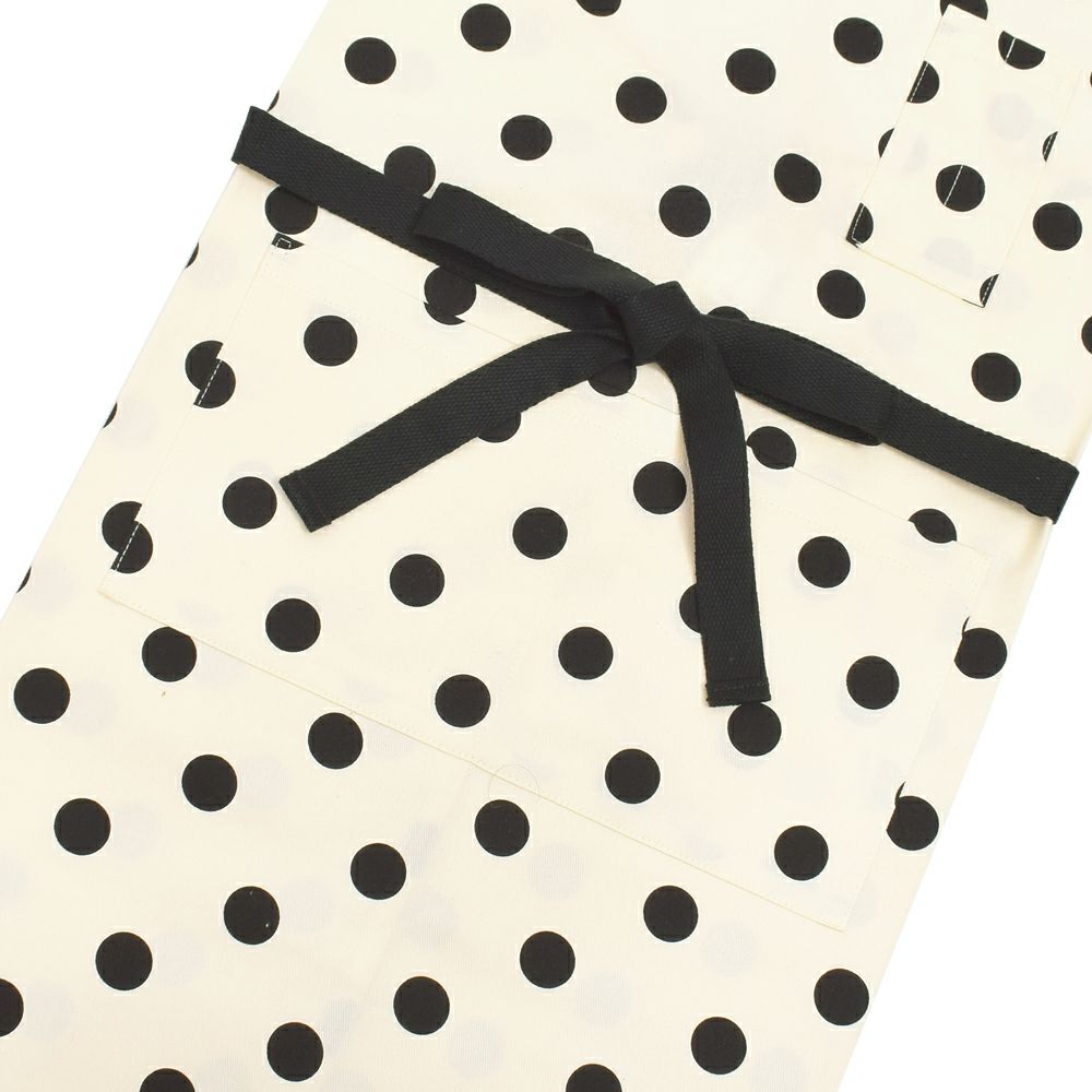 エプロン(150~フリーサイズ)三角巾付き polka dot large (twill エプロン(150~フリーサイズ)三角巾付き polka dot large (twill