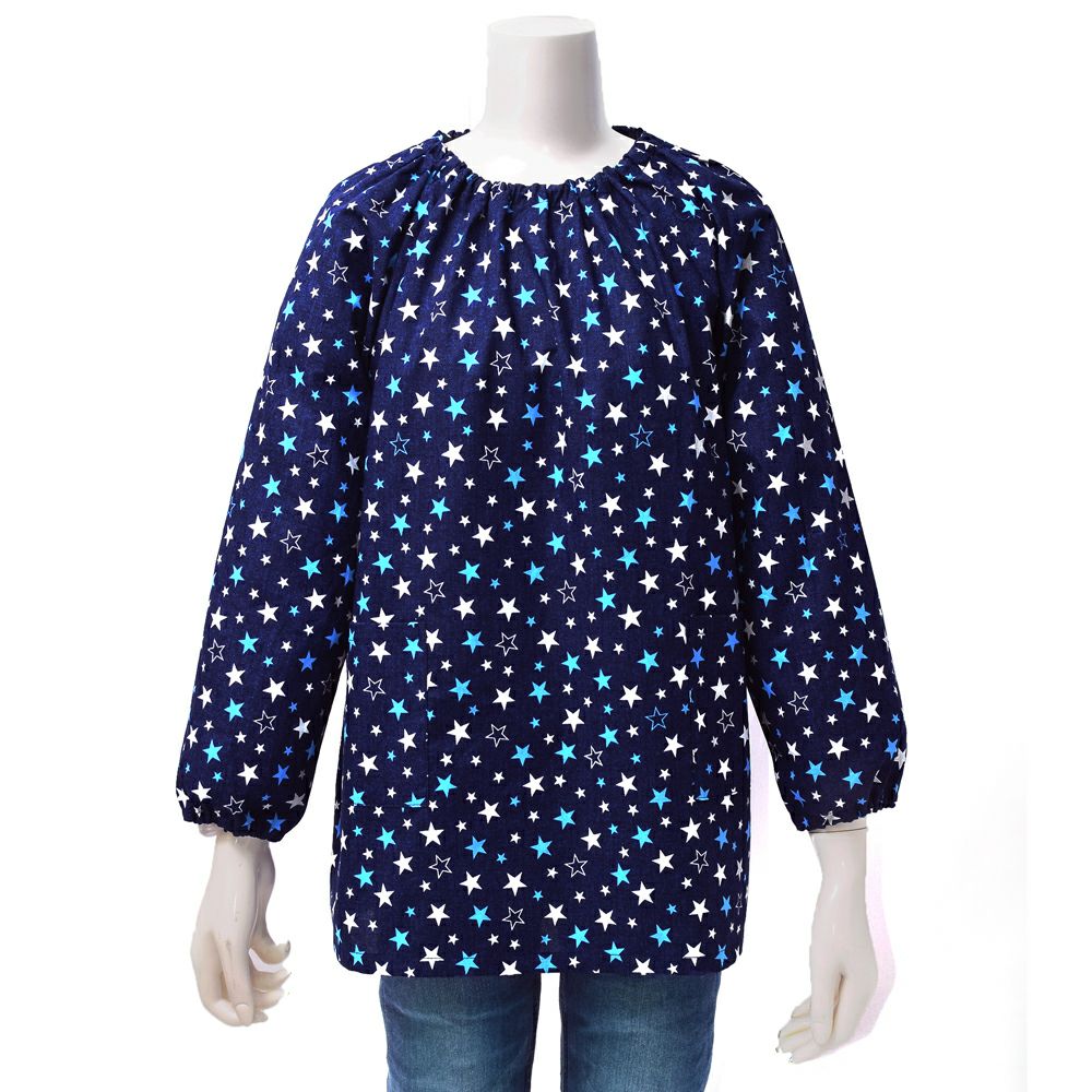 スモック(140-160cm)　ブリリアントスター　紺_1