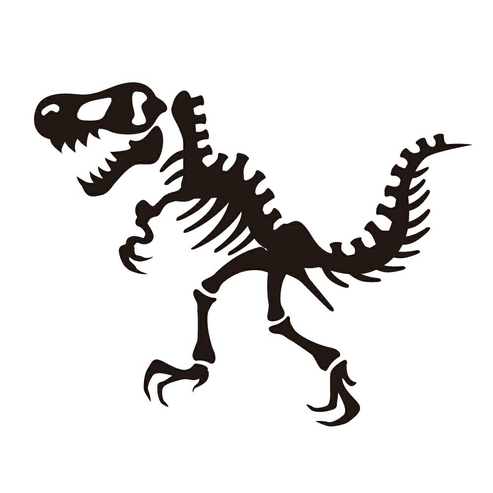 お名前スタンプ(気軽にシンプル　7本セット)恐竜の化石_1