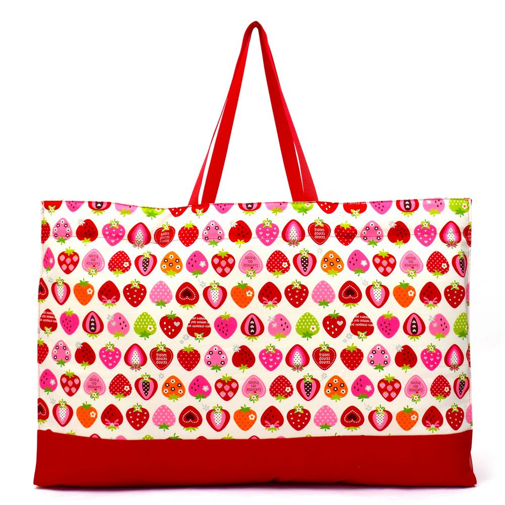 お昼寝布団バッグ　スイートストロベリーコレクション(アイボリー)_1