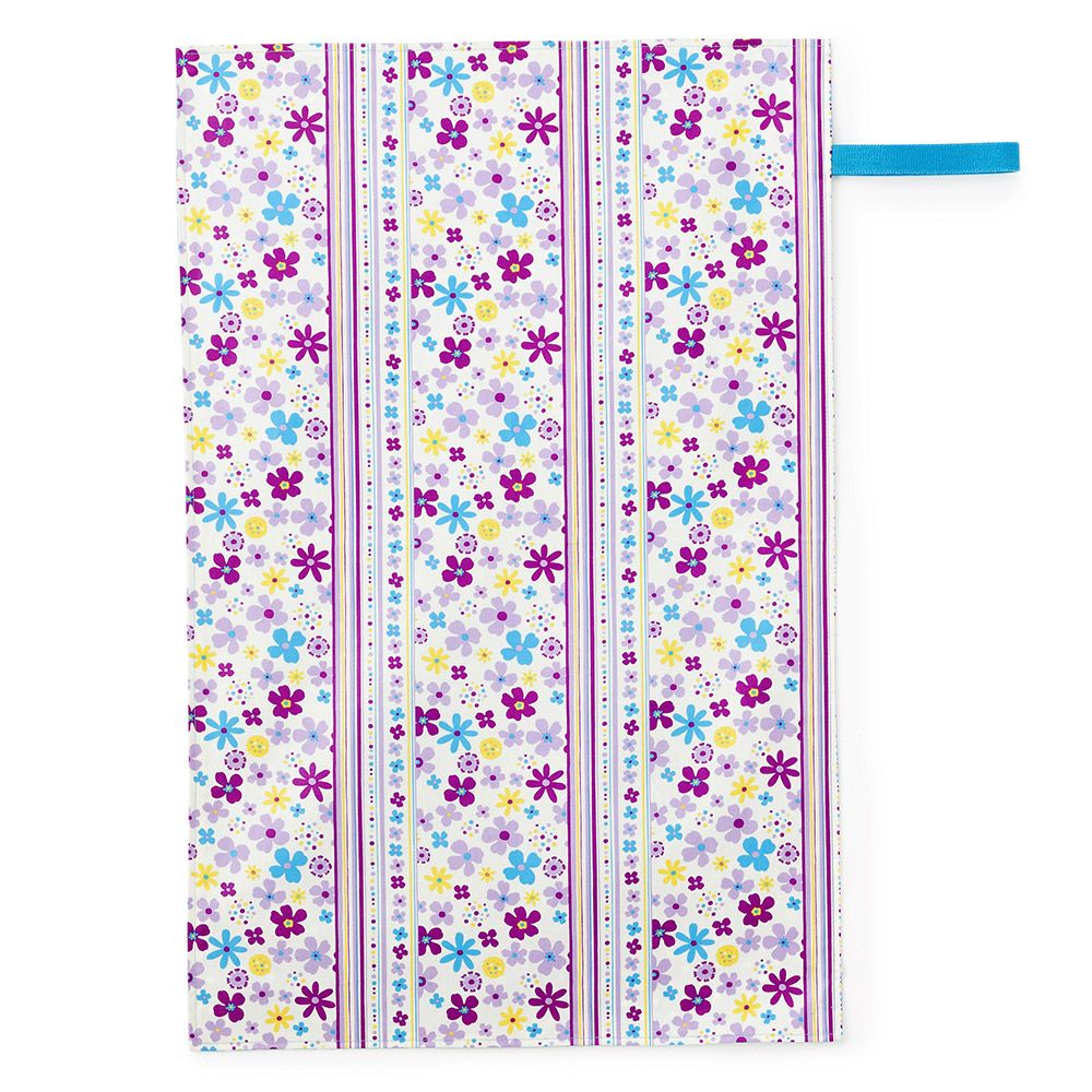 おむつ替えシート　スカンジナビアのフラワーパーク(ブロード地・ラベンダー)_1