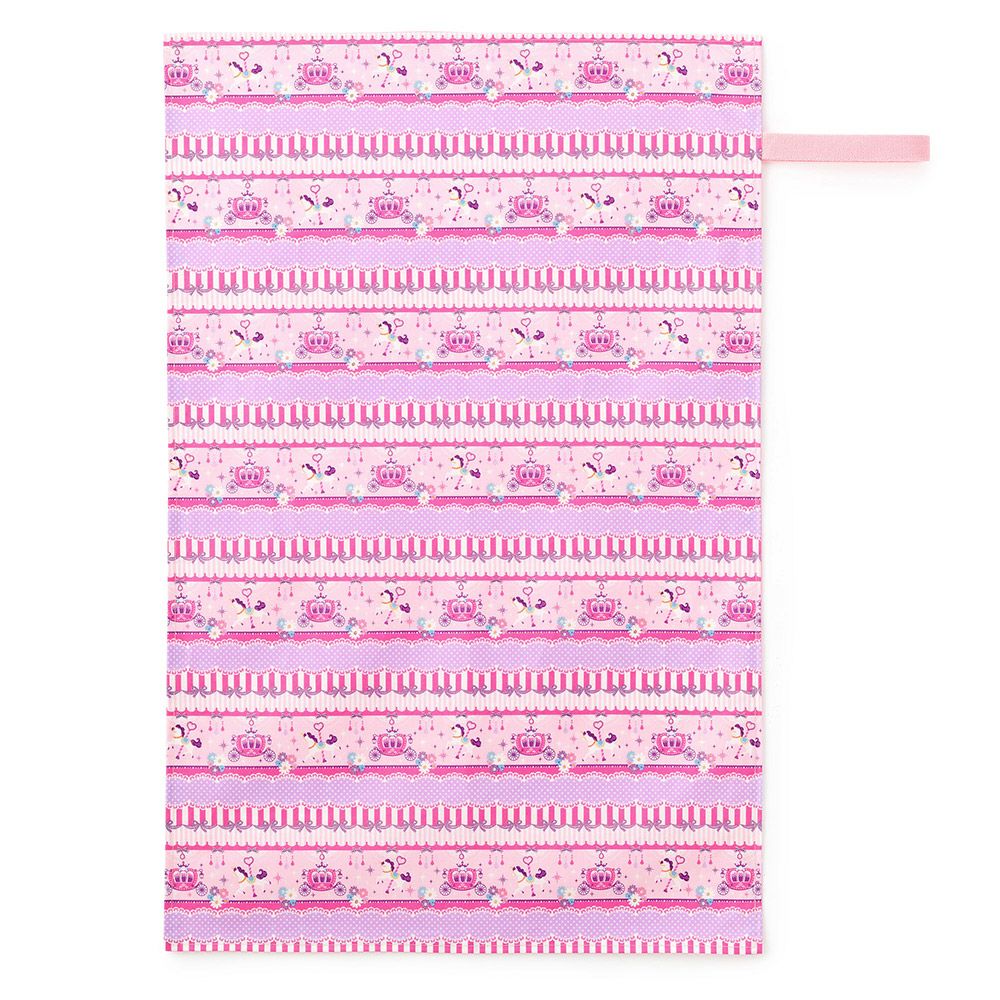 おむつ替えシート　レースチュールとメリーゴーランド(スケアー地・ピンク)_1