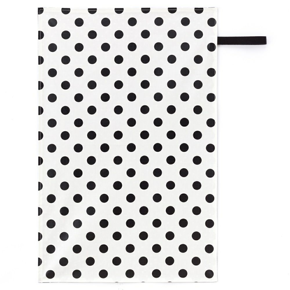おむつ替えシート　polka dot large(broadcloth・white)_1