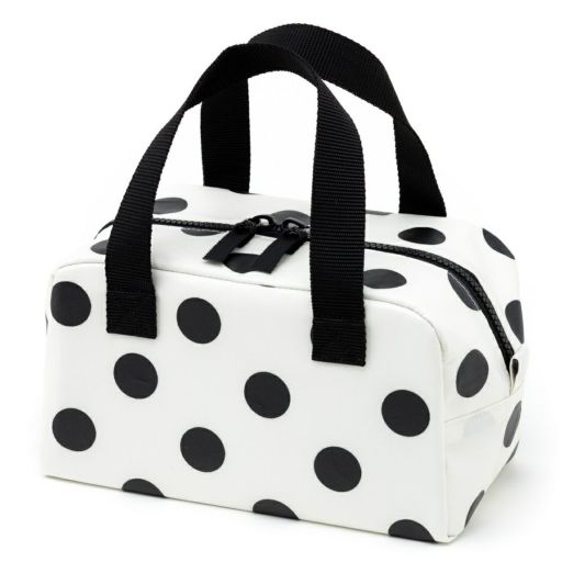 保温・保冷バッグ　polka dot large(broadcloth・white)_1