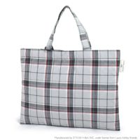 LAURA ASHLEY レッスンバッグ　キルティング(ループ付き)　Highland check_1