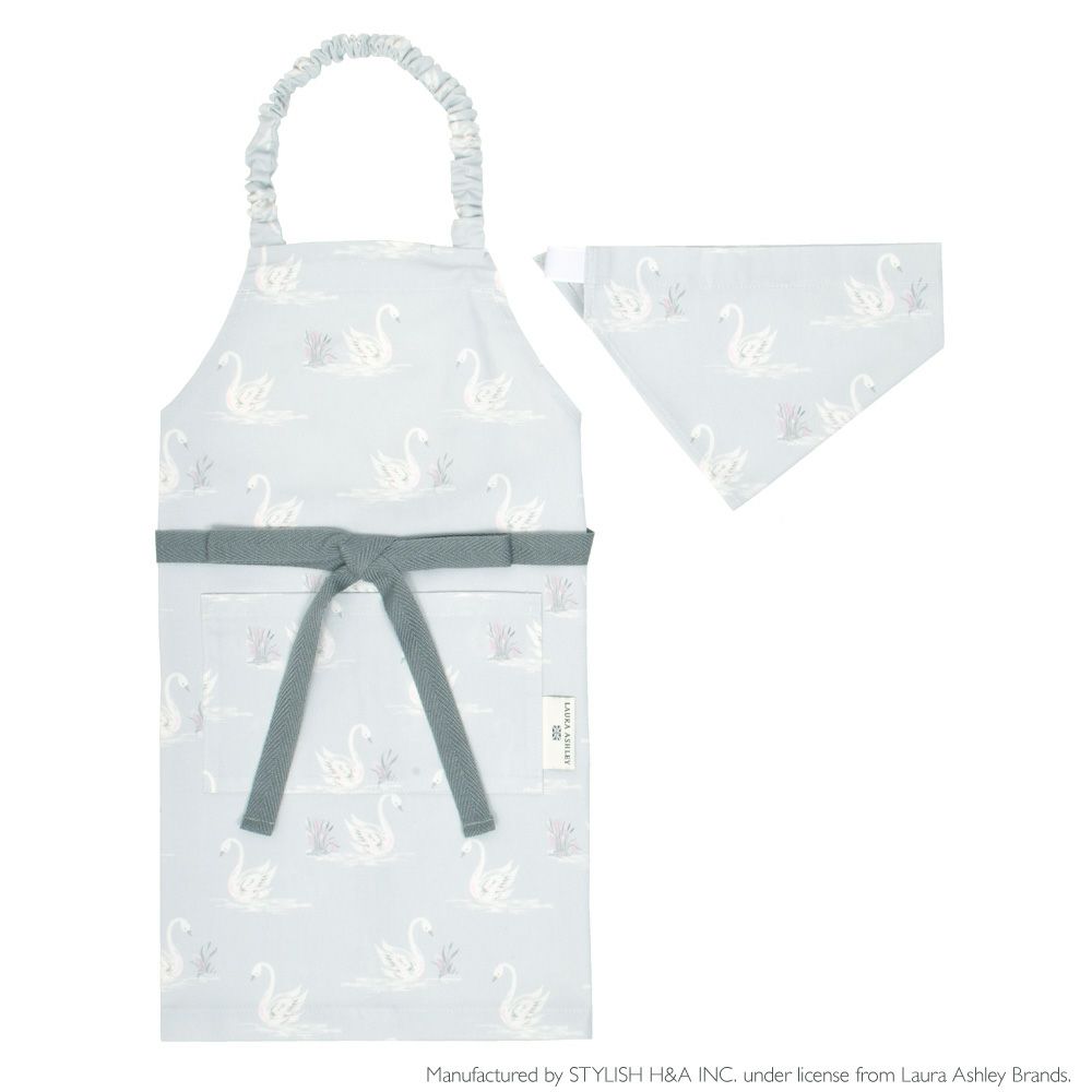 Laura Ashley 子どもエプロン 100 1cm Swans Laura Ashley 公式ストア Colorful Candy Style