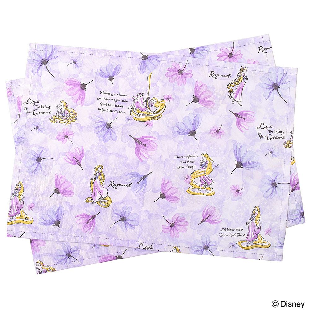 ディズニー ランチョンマット 25cm 35cm 2枚セット Rapunzel Fashionable Princess ラプンツェル ランチグッズ Colorful Candy Style
