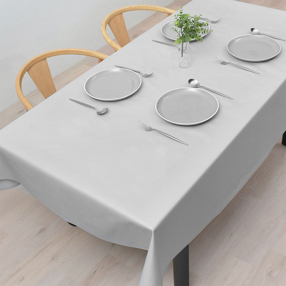 テーブルクロス (140cm×180cm) ラミネートタイプ 無地オックス