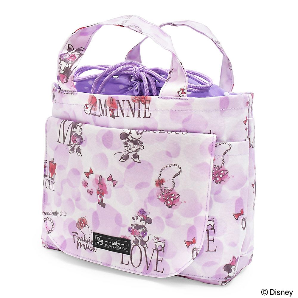 ディズニー おむつポーチ 巾着トートタイプ Minnie Mouse Eau So Chic ミニーマウス Disney Baby 公式ストア Colorful Candy Style