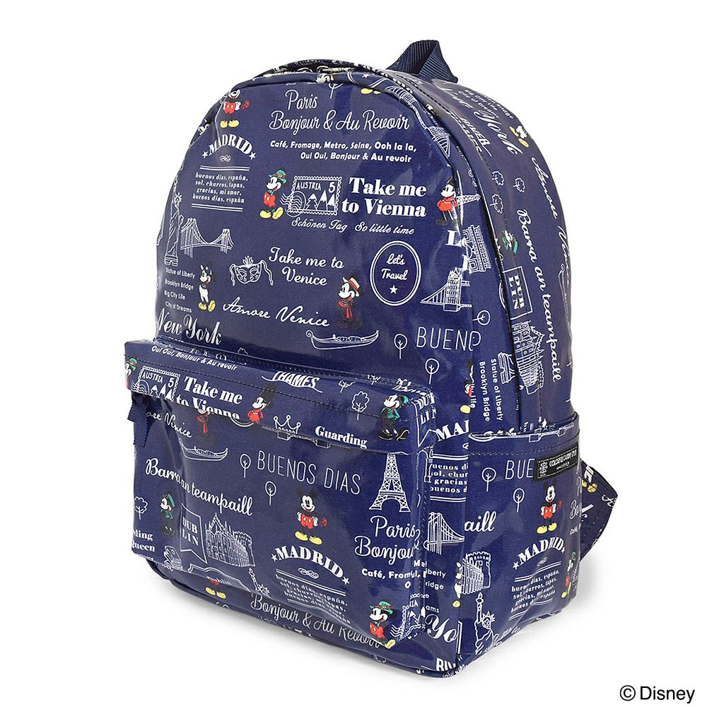 ディズニー リュックサック チェストベルト付き Mickey Mouse Let S Travel ミッキーマウス リュックサック ナップサック 公式ストア Colorful Candy Style