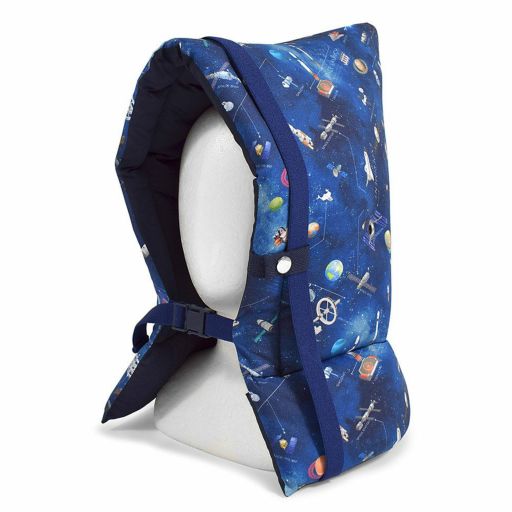防災頭巾(椅子固定ゴム付き) 未来の惑星探査と宇宙船 | 防災頭巾 