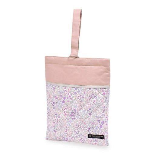 なつ③ 花柄ピンク＆パープル 上靴袋 お弁当袋 コップ袋 ランチョンマット なつ③ 花柄ピンク＆パープル 上靴袋 お弁当袋 コップ袋 ランチョン